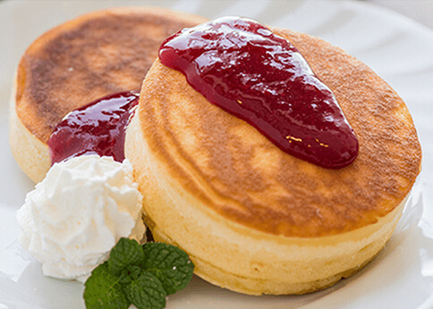 あつあつホカホカのパンケーキ